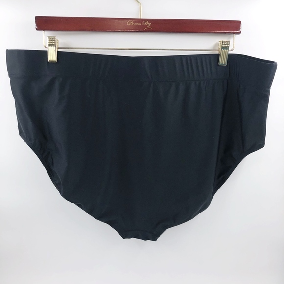 Bongo Swimsuit Bottoms Plus Black Solid Bikini - Picture 2 of 2